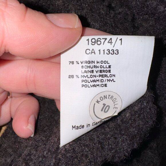 MARC CAIN Women's Virgin Wool Knit Tunic Sweater in Dark Grey Size 8 - Picture 9 of 9